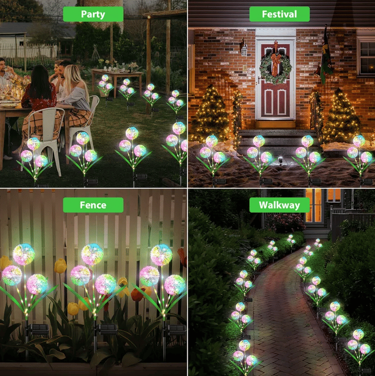 ❤️Handmade Outdoor Solar Dandelion Lamp